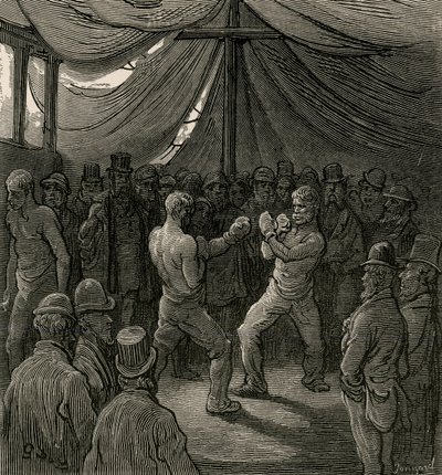 The Prize Fight, 1872 by Gustave Dore
